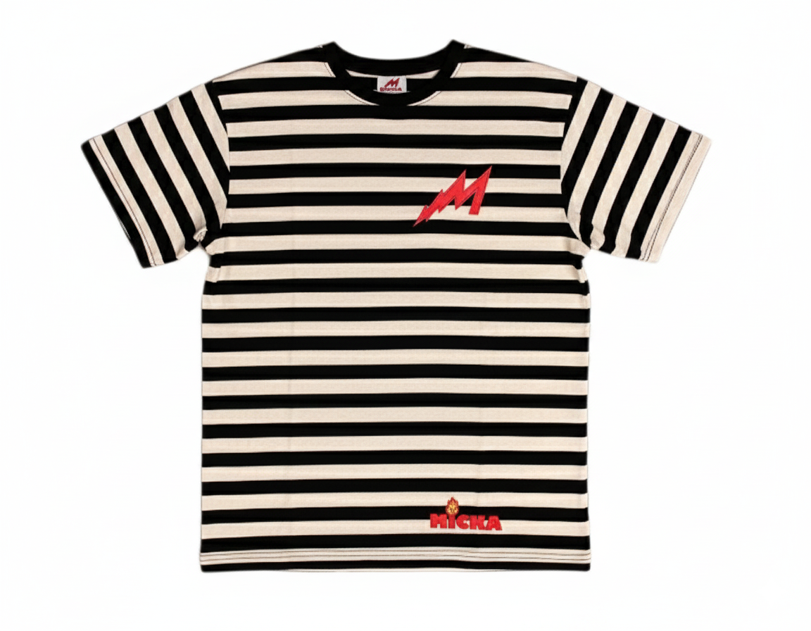 Micka Stripe Tee (White)