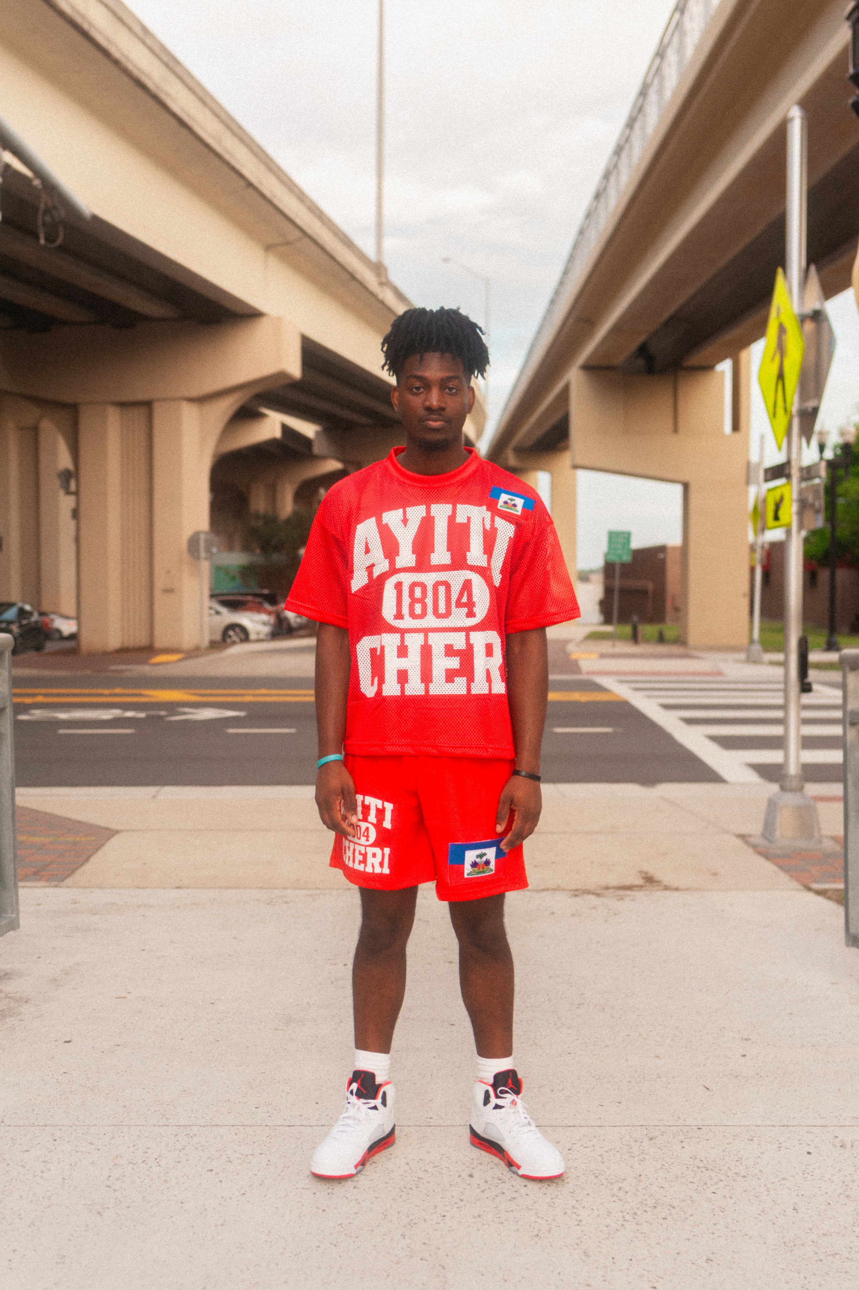 Ayiti Cheri Mesh Short (Red)