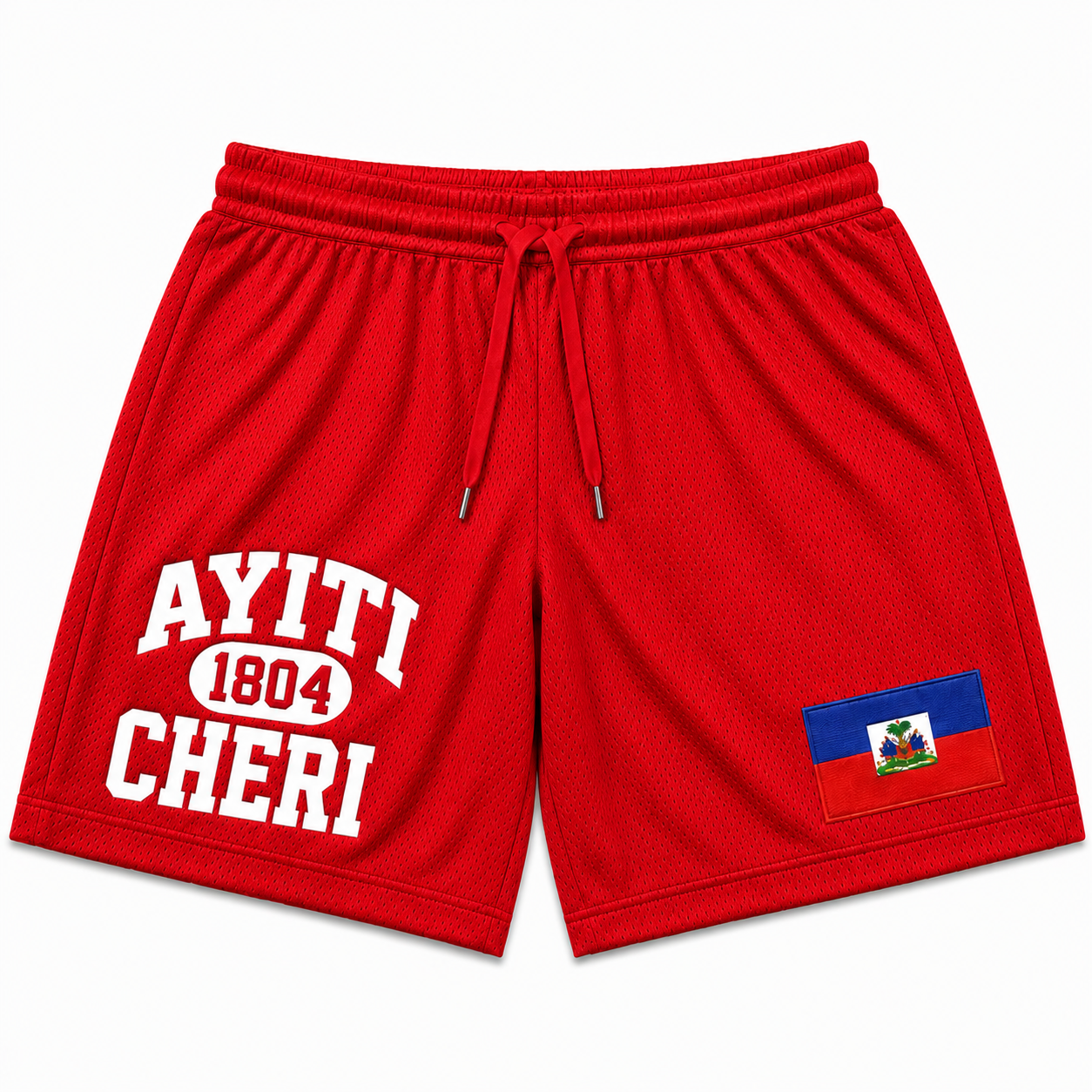 Ayiti Cheri Mesh Short (Red)