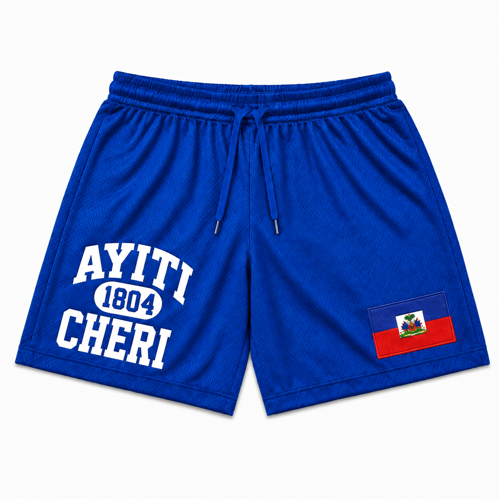 Ayiti Cheri Mesh Short (Blue)