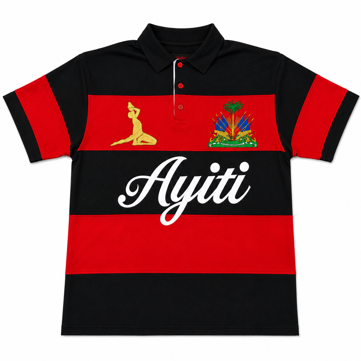 1.Ayiti Polo (Black)