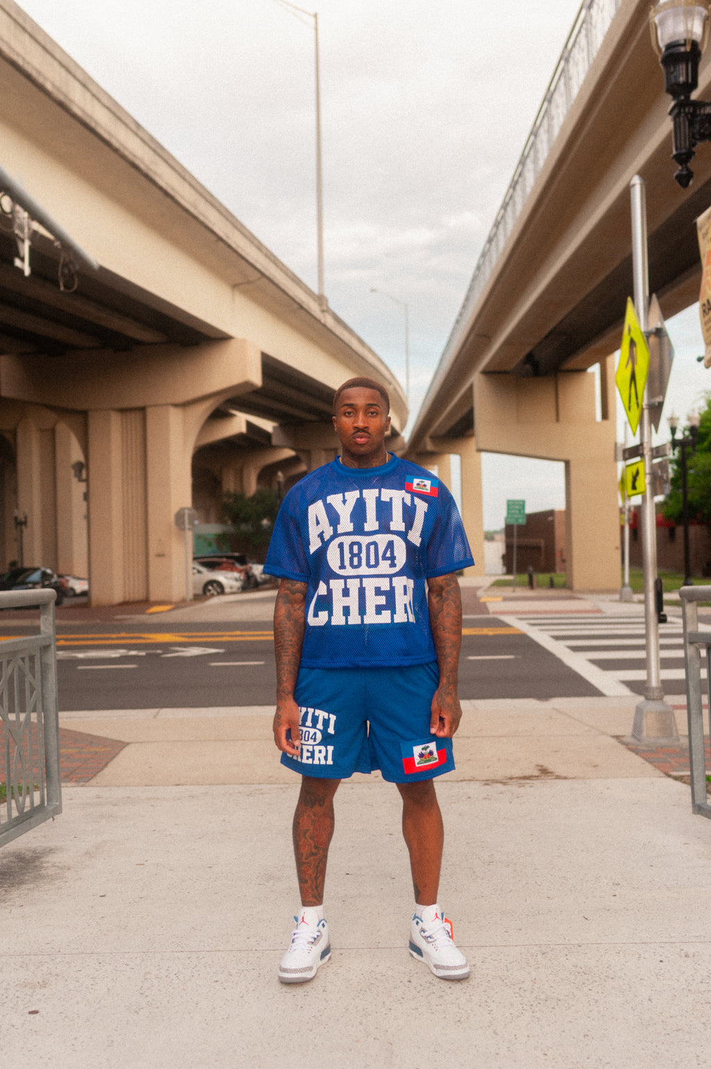 Ayiti Cheri Mesh Short (Blue)