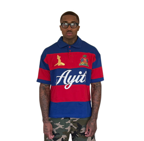 2.Ayiti Polo (Blue)