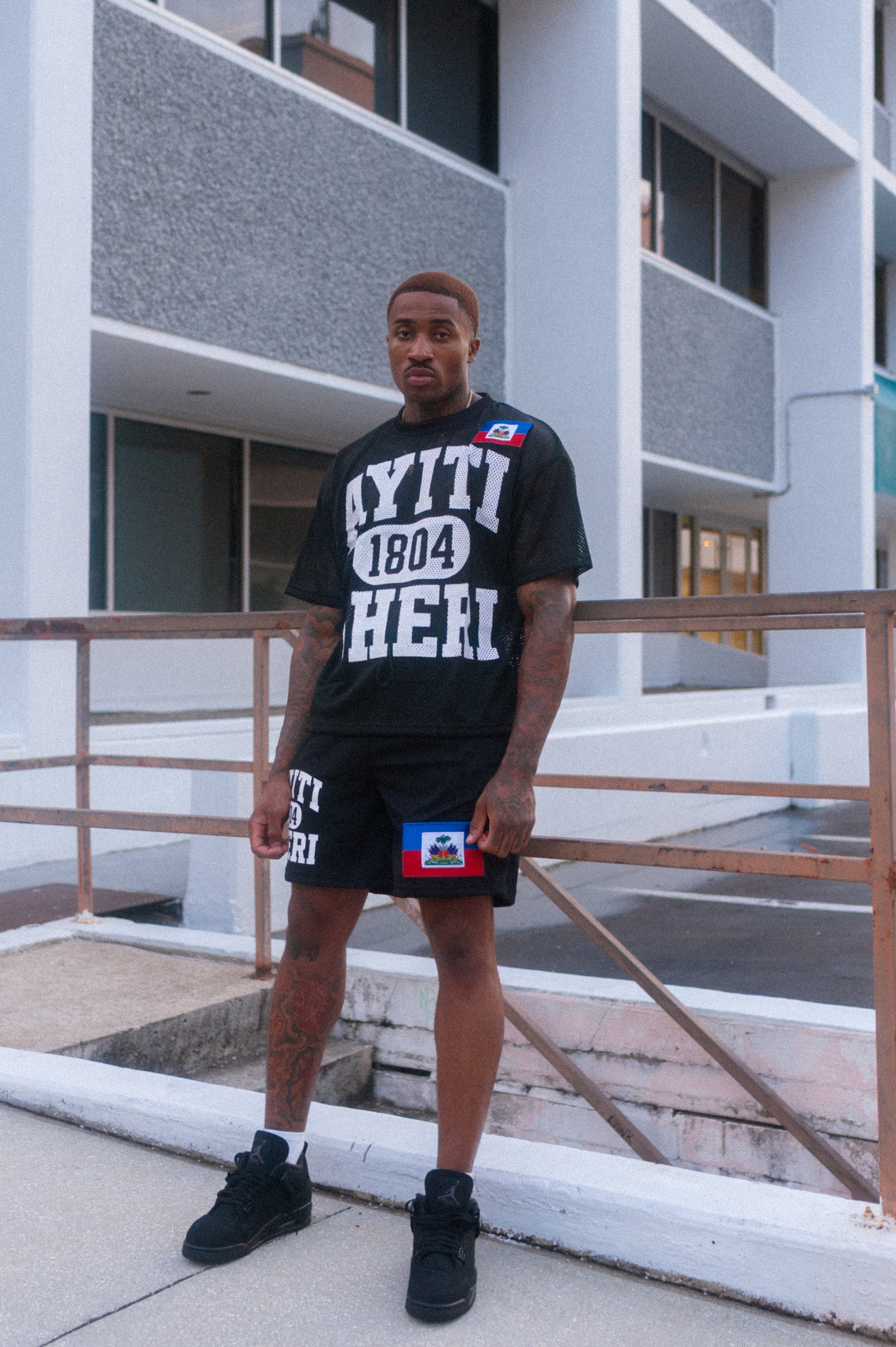 Ayiti Cheri Mesh Short (Black)