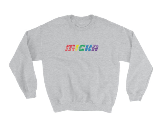 Micka Rainbow Lightning Crew Neck (Grey)