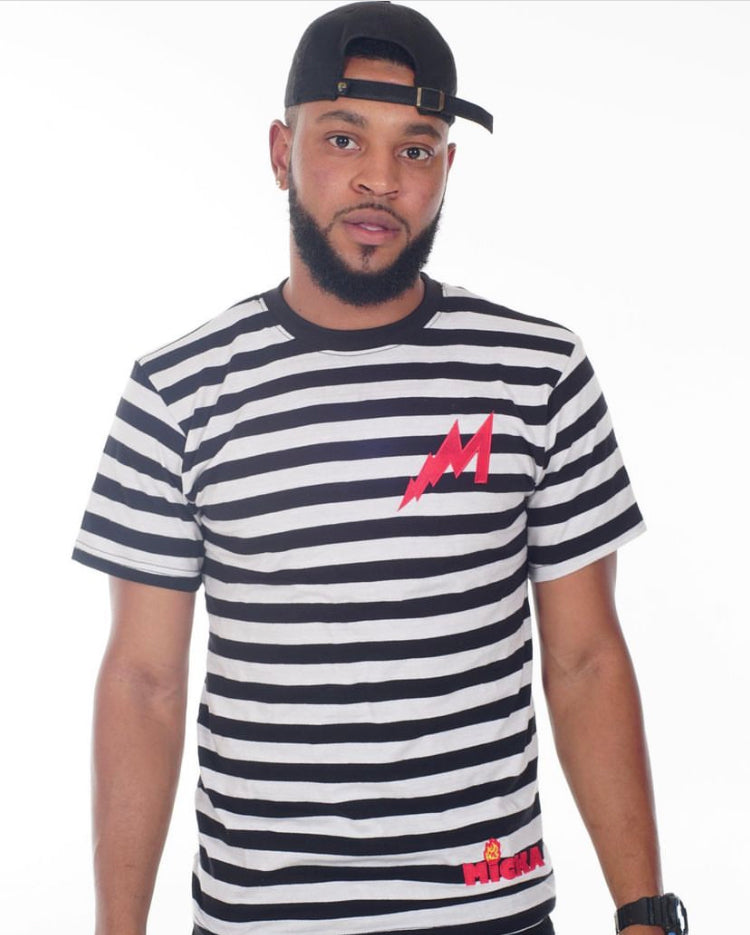 Micka Stripe Tee (White)